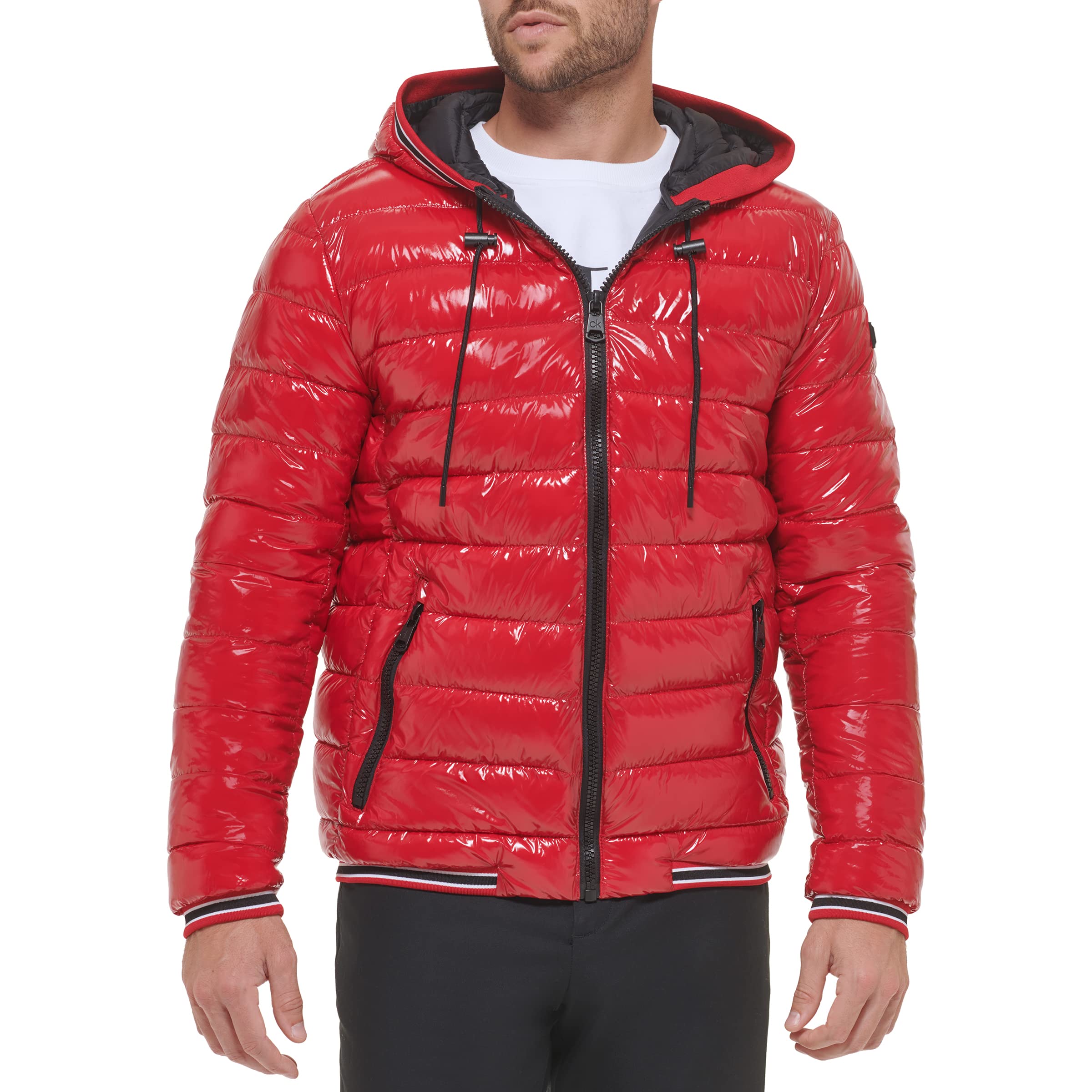 Calvin Klein Men's Snap Front Puffer Jacket